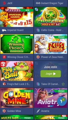 Tragamonedas de 1xBet en el celular